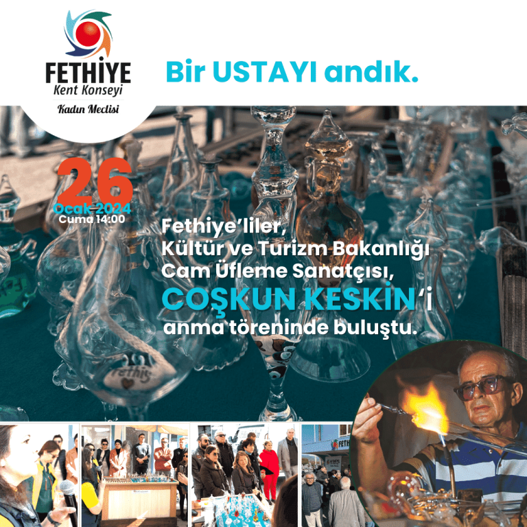 Coşkun Keskin'i saygı ve özlemle andık.