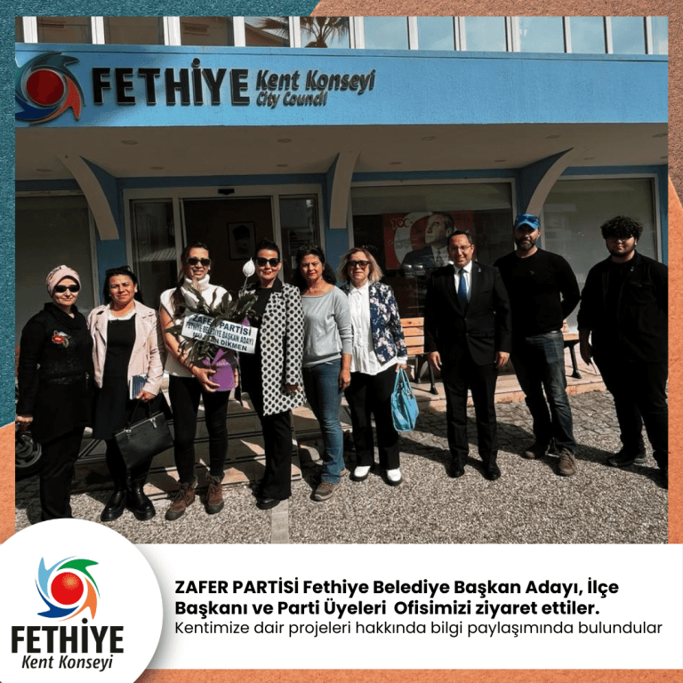 ZAFER PARTİSİ Fethiye Belediye Başkan Adayı, İlçe Başkanı ve Parti Üyeleri Ofisimizi ziyaret ettiler.
